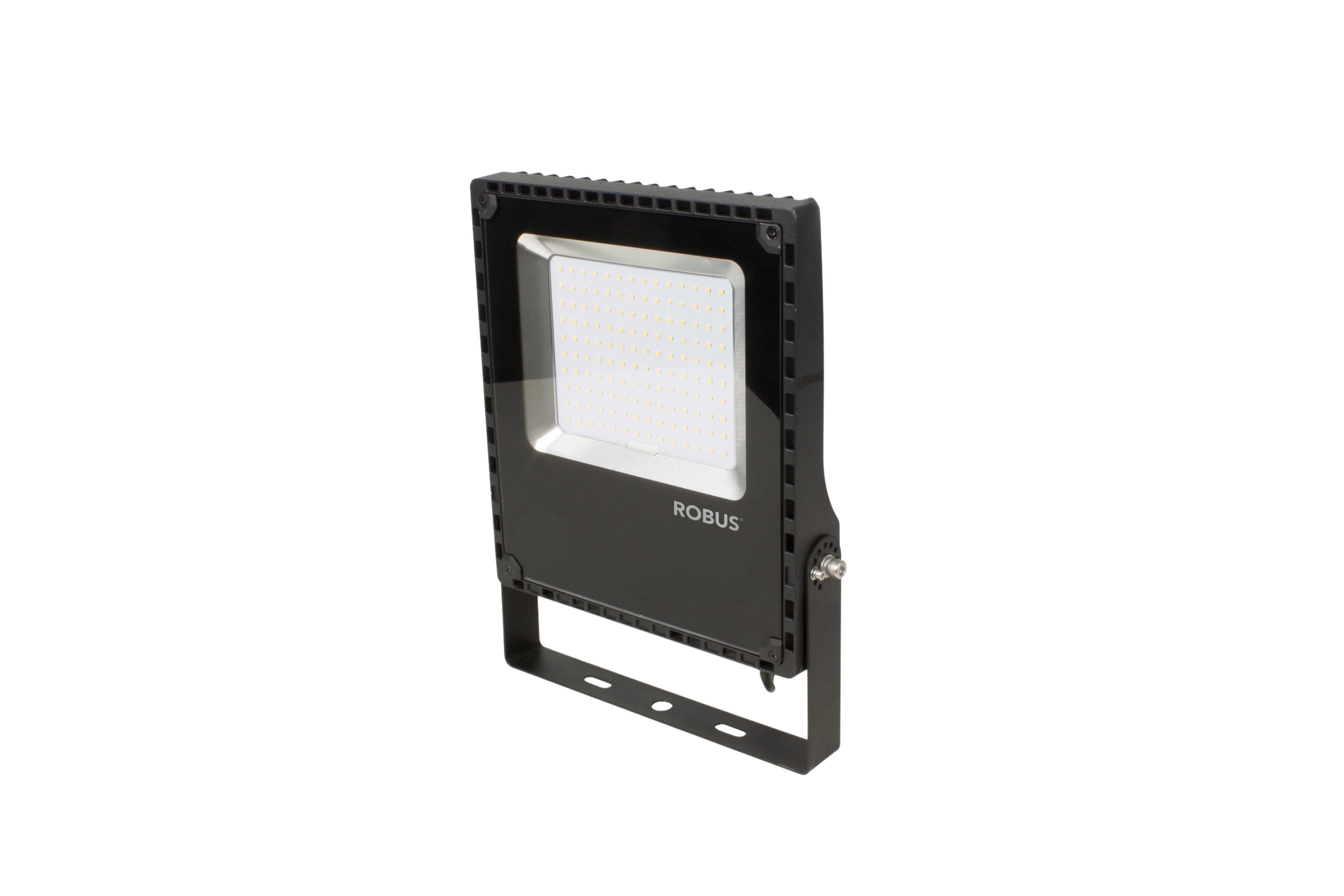 COSMIC 100W LED flood light, IP65, Black, 3000K