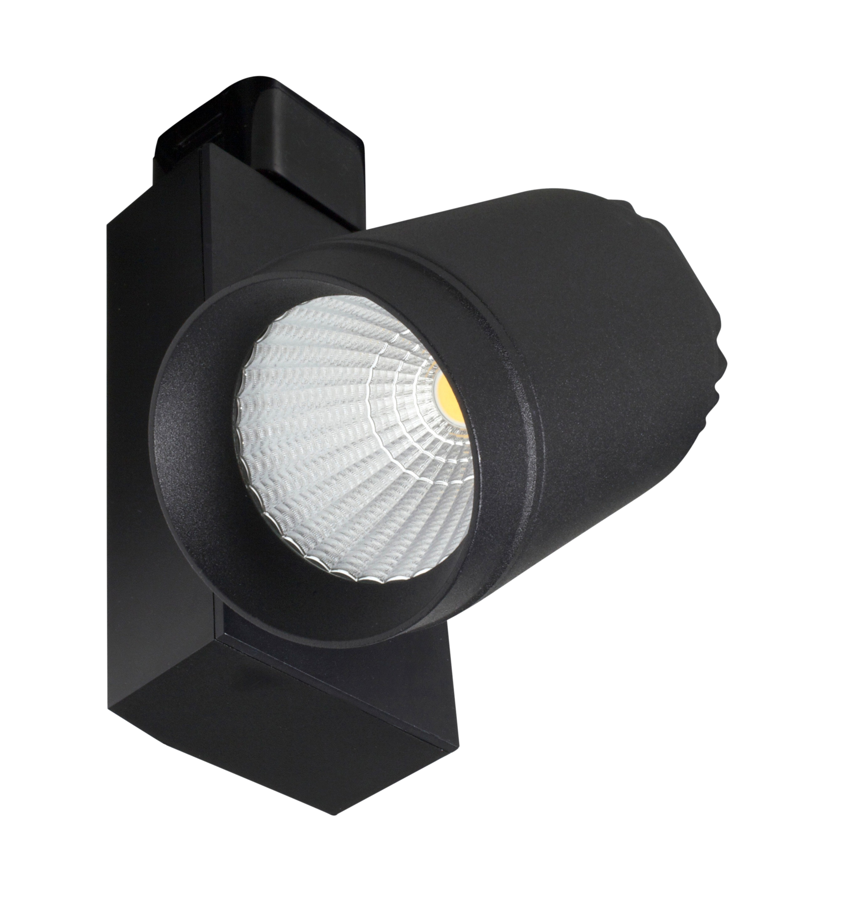 TREK 12W LED track spot, IP20, Black, 4000K