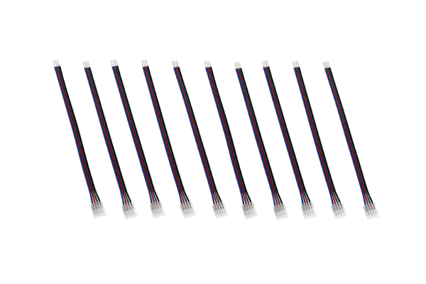 VEGAS EASY CLIP CONNECTOR FOR 12V and 24V RGB IP20/STRIP-TO-DRIVER,WITH 150MM/Priced per 1 pc