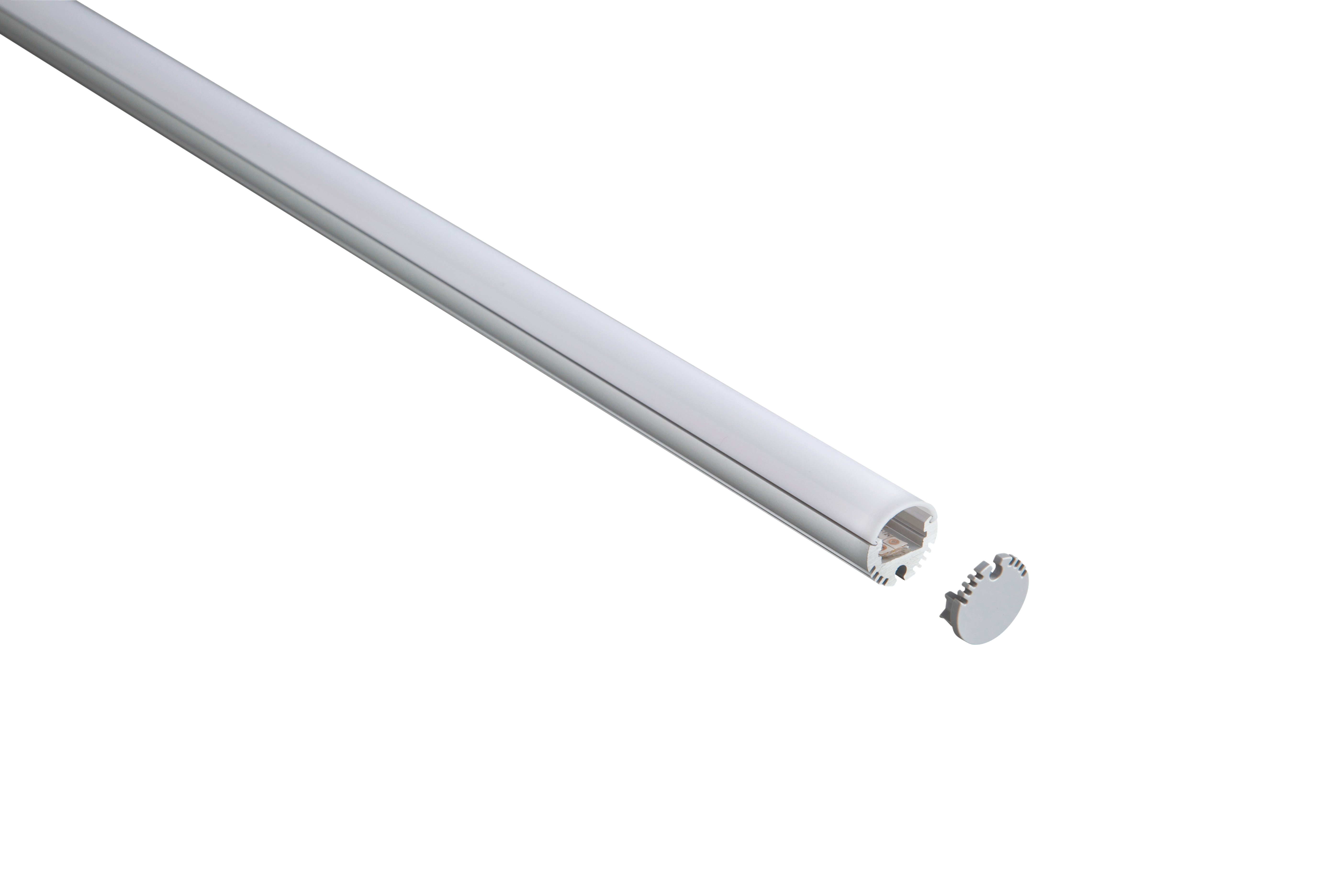 EXTRUSION, circular, 24mm, Aluminium, 2m