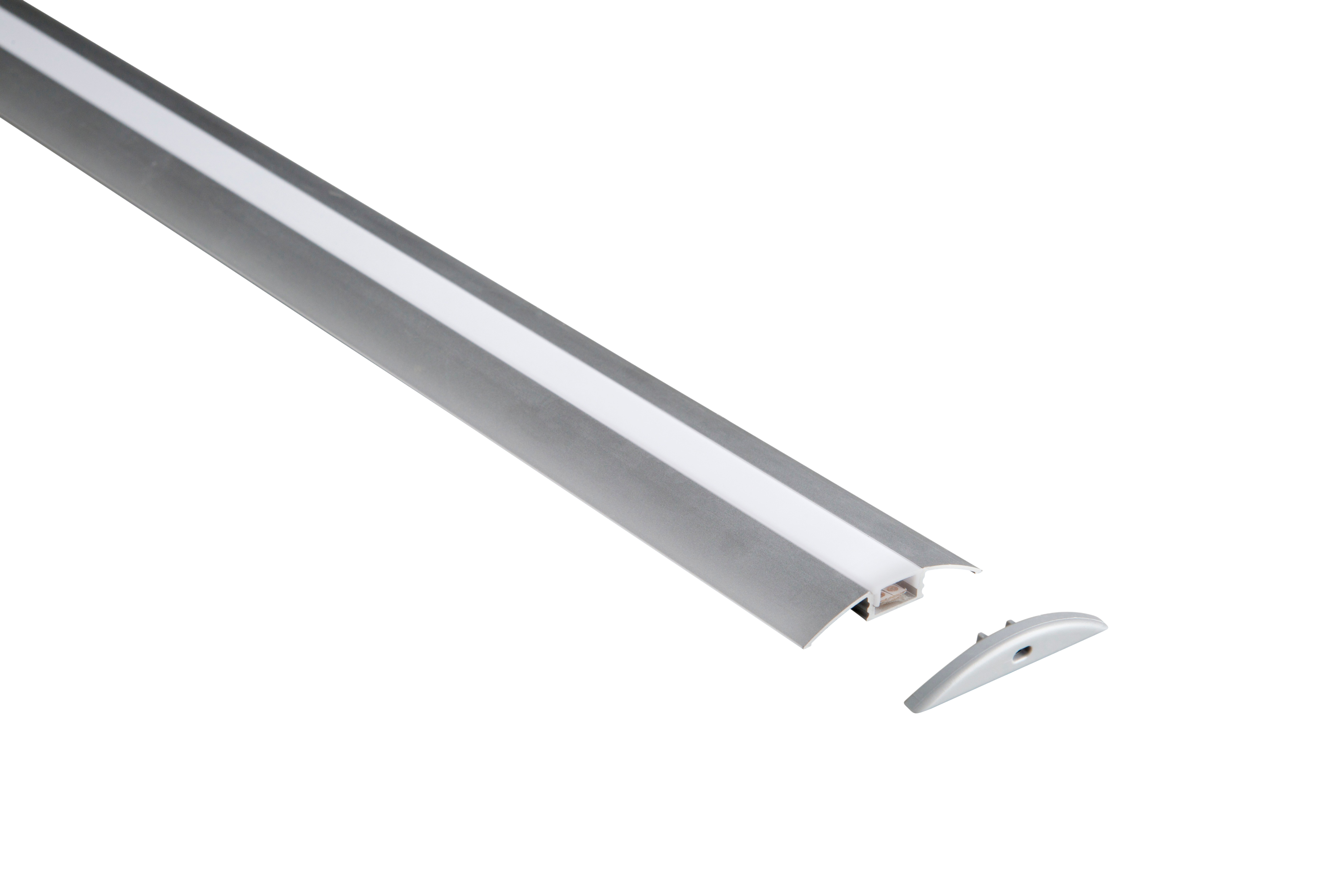 EXTRUSION, walkover, 7mm, Aluminium, 1M