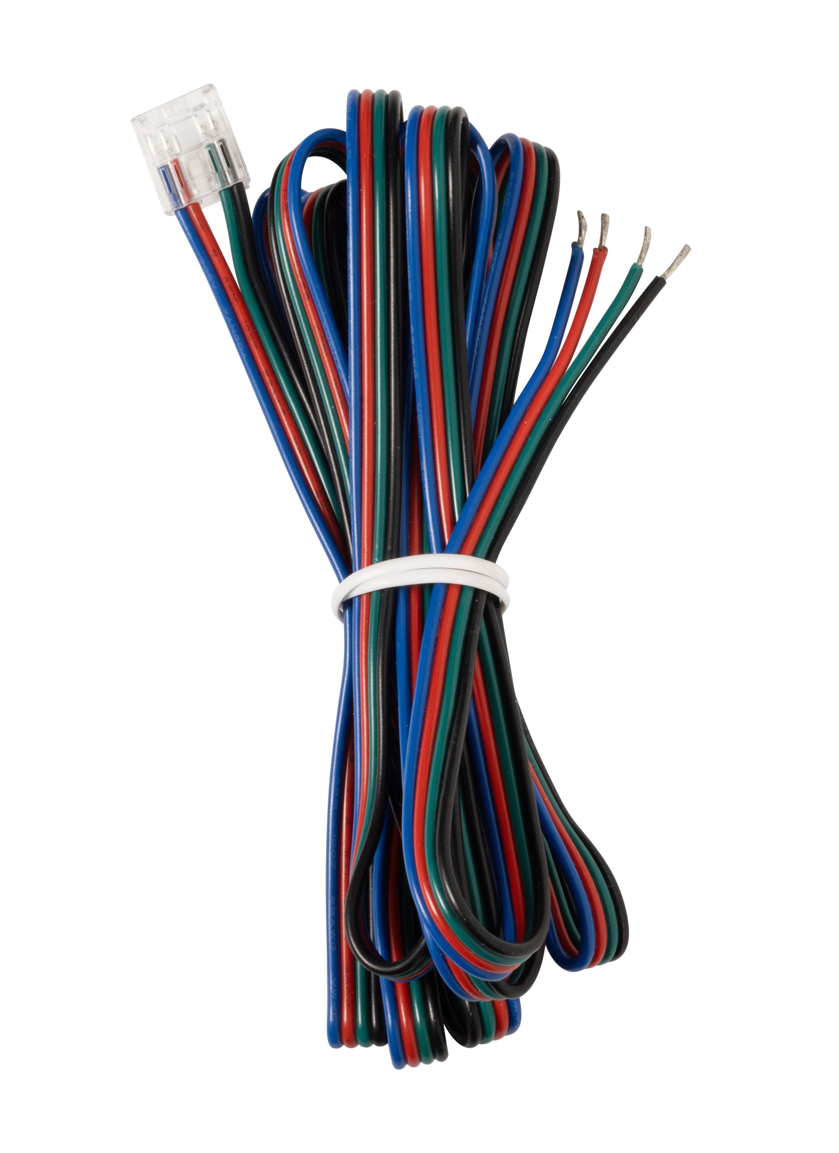 VEGAS COB EASY CLIP Connector For COB 24V RGB IP20/Strip-To-Driver, With 2000mm Wires/Priced per 1pc