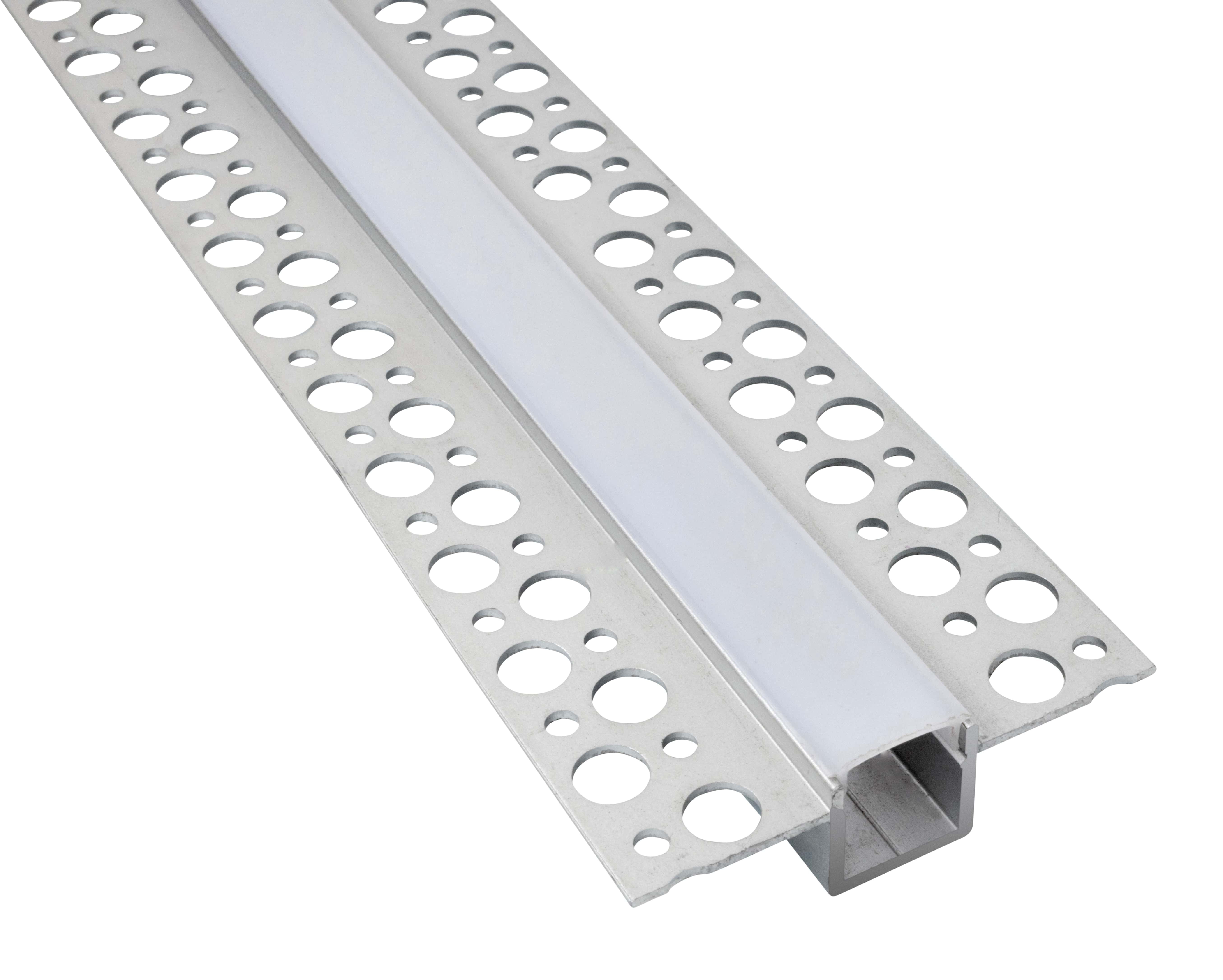 EXTRUSION PLASTER-IN-PROFILE 15MM HEIGHT 15MM WIDTH 2M LONG ALUMINIUM