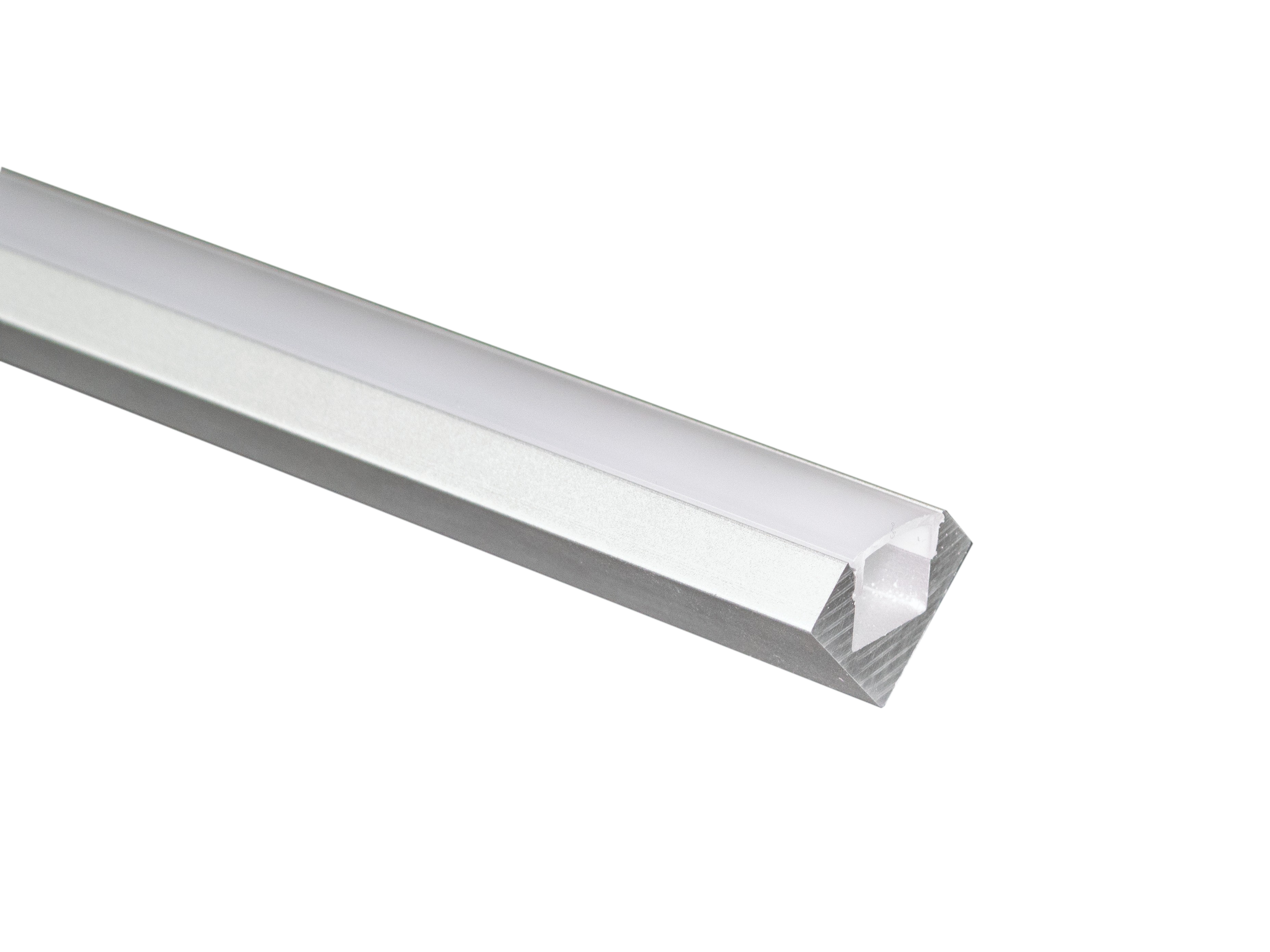 EXTRUSION, angled, 45°, Aluminium, 2m