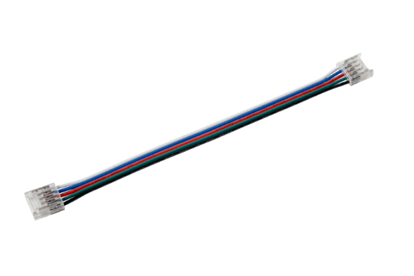 VEGAS EASY CLIP CONNECTOR FOR 12V and 24V RGBW IP20/STRIP-TO-STRIP,WITH 150MM WIRE/Priced per 1 pc