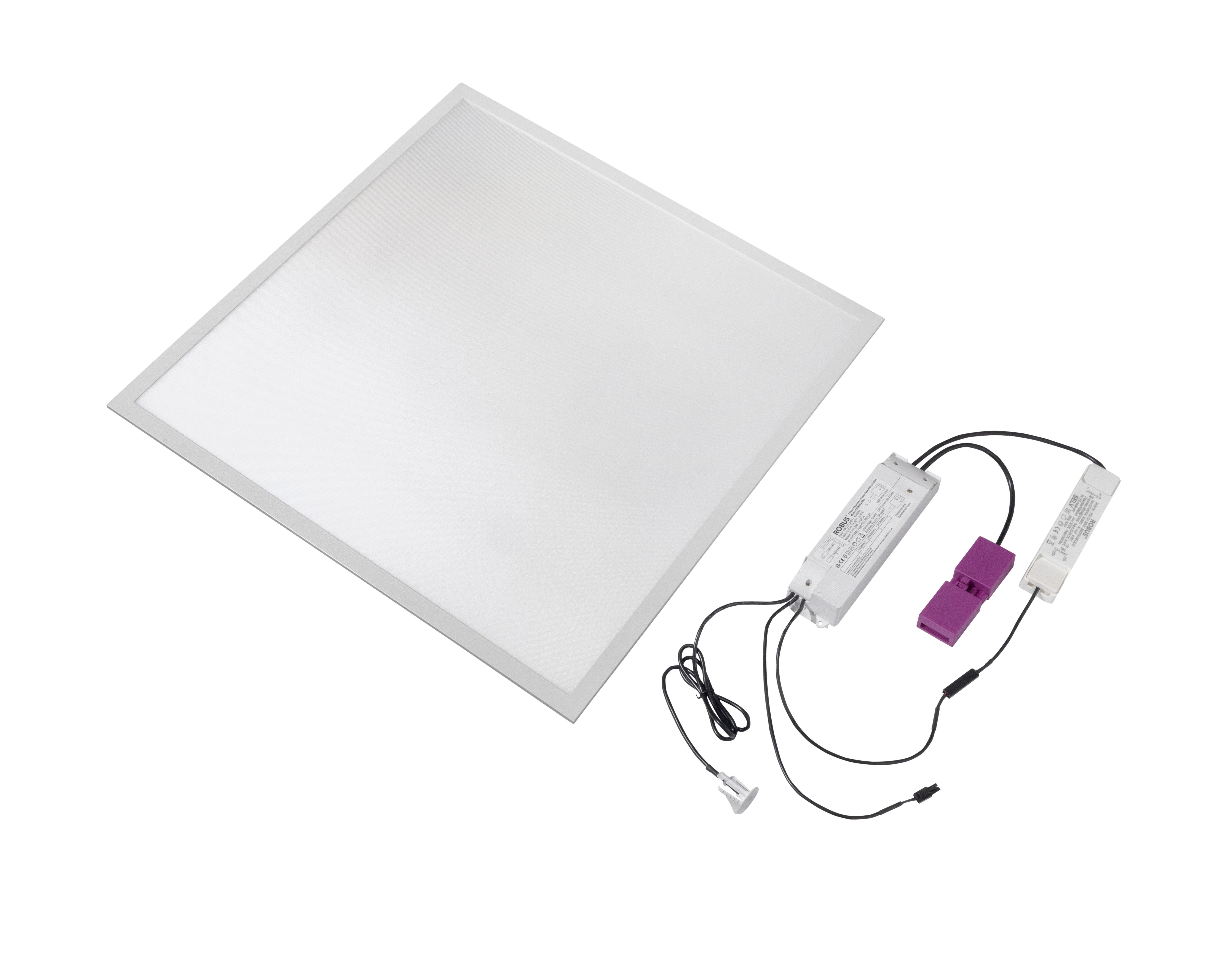 DALLAS EXPRESS 20W 28W 32W Multiwattage UGR Backlit panel c/w Emergency pack  600x600mm, White, 4000K
