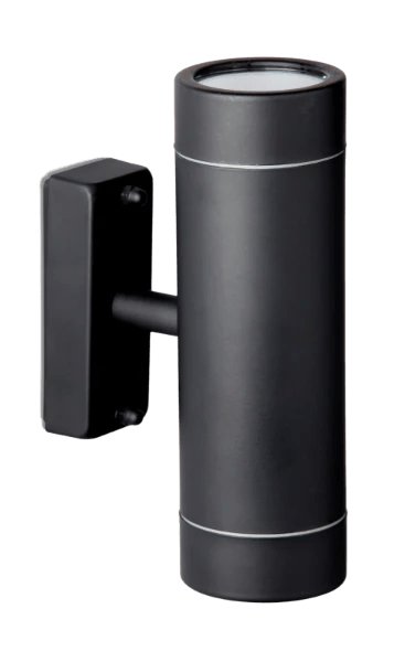 TRALEE 2x35W GU10 up/down wall light, IP44, Dark Grey, double