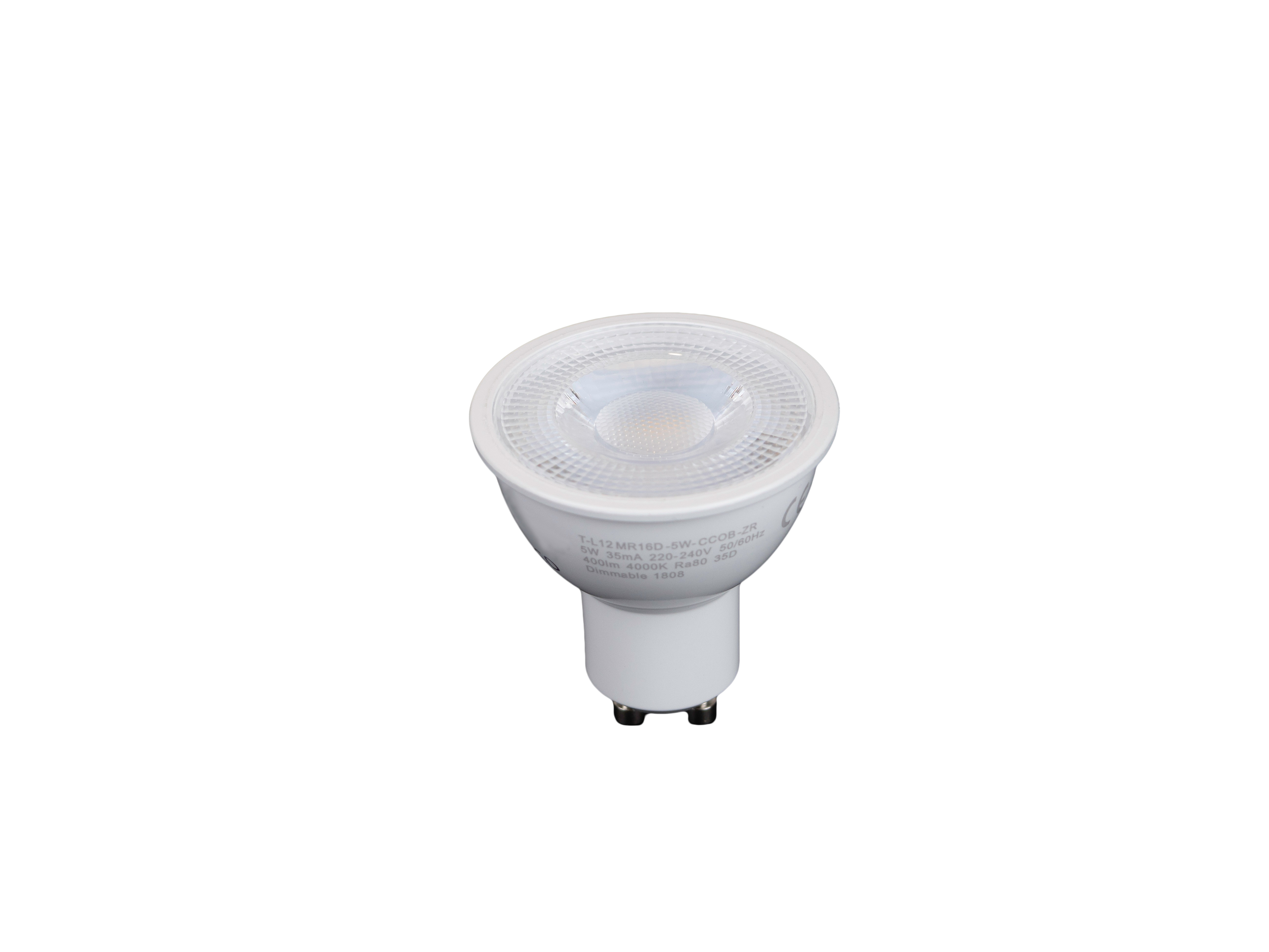 DELPHI 4.5W LED GU10 LAMP,IP20,3000K NON DIMMABLE