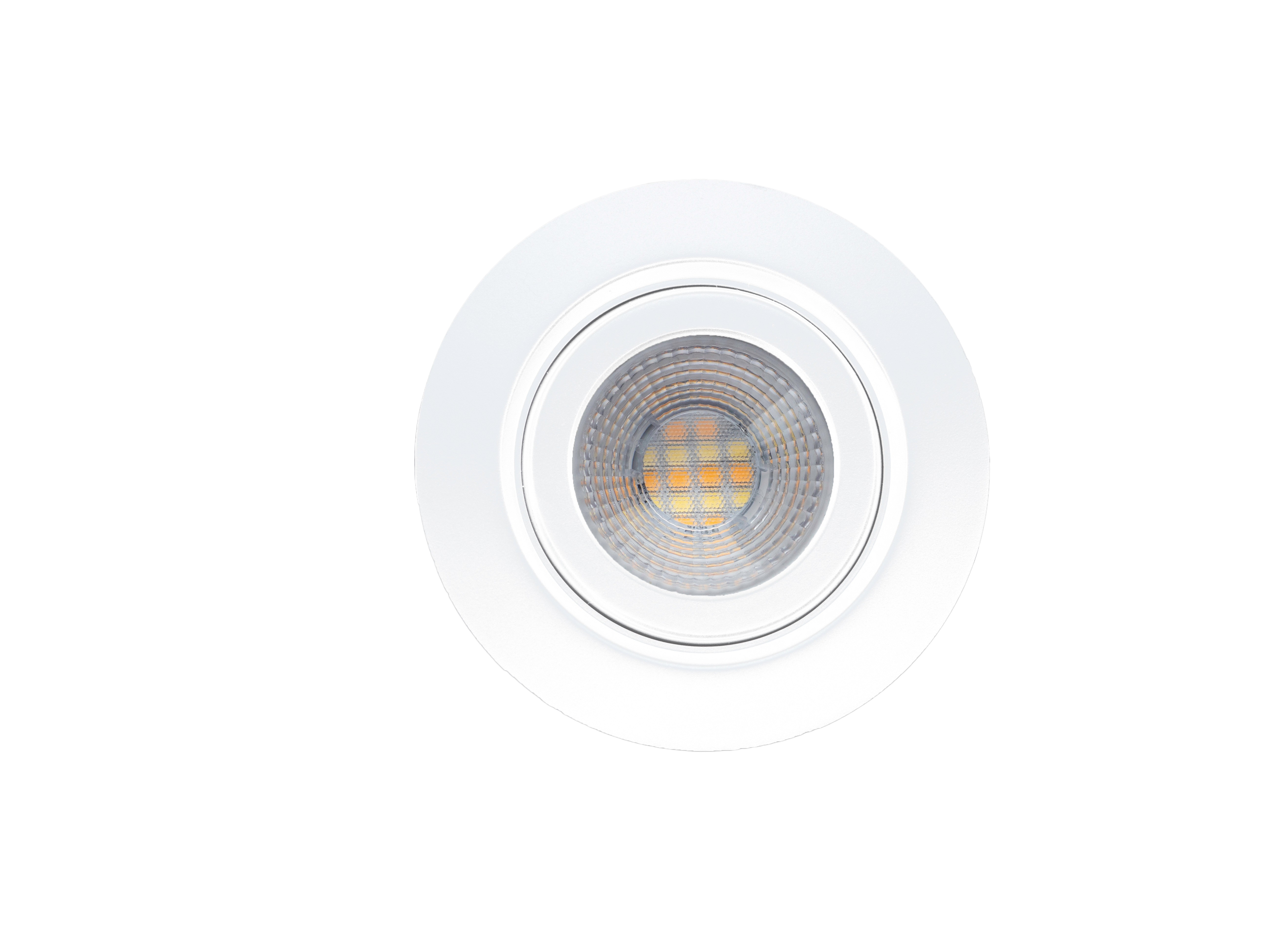 GEM 6W LED CCT4 Gimbal Downlight,IP65,67mm cut-out,Silver,2700K,3000K,4000K,6500K Dimmable