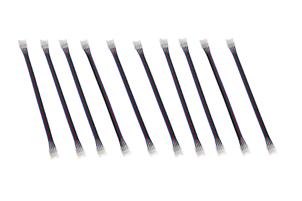 VEGAS EASY CLIP CONNECTOR FOR 12V and 24V RGB IP20/STRIP-TO-STRIP,WITH 150MM WIRE/Priced per 1 pc